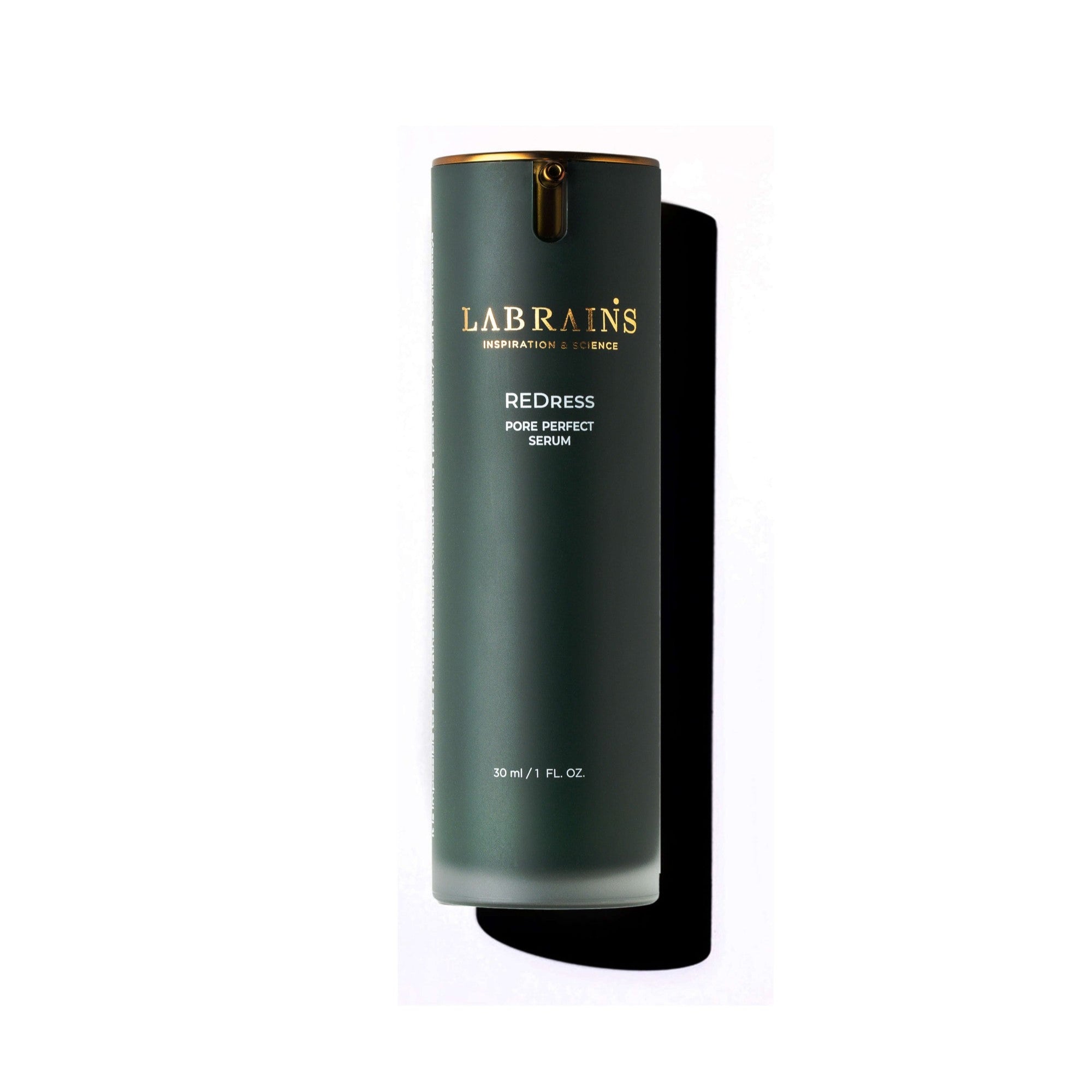 labrains pore perfect serum bottle on white background