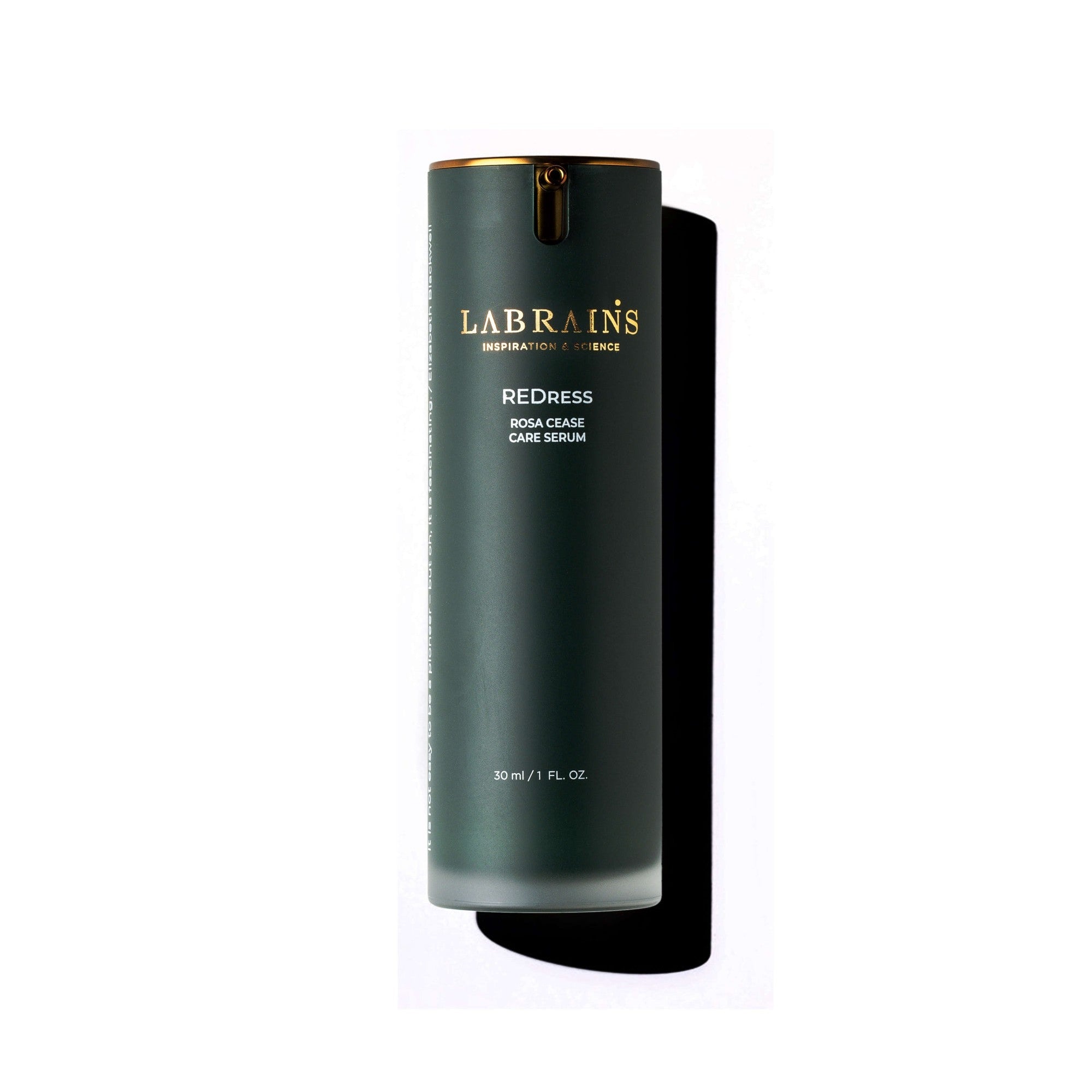 labrains skincare rosa cease care serum on white background